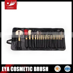 22 Pcs Professional Animal Hair Makeup Brush Set With Classic Black Bag thumbnail-2