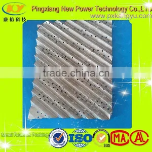 Metal Perforated Plate Corrugated Structured Tower Packing thumbnail-1