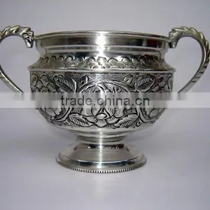 EPNS Brass Silver Plated Rose Bowl thumbnail-1