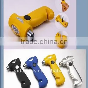 LED Emergency Hammer With Seat Belt Cutter thumbnail-1