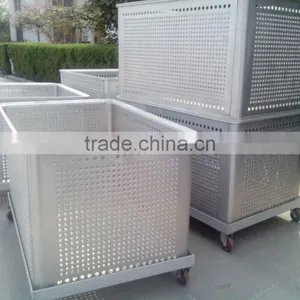 Waterproof Aluminum Turnover Container With Casters, Romoable Aluminum Container thumbnail-1