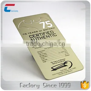 Custom Printable Matte Gold Brass Metal Card thumbnail-4
