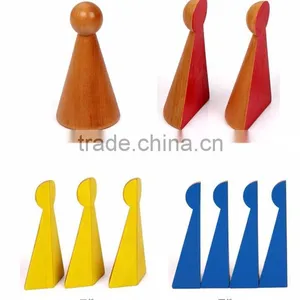 Wooden Math Education Montessori Fraction Skittles Toy thumbnail-4
