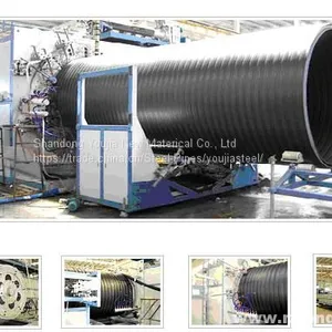 SN4 SN8 SN10 HDPE Double Wall Corrugated Plastic Pipe thumbnail-2