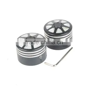 Black Front Axle Nut Cover Bolt For Touring Softail Road King Glide FLTR thumbnail-1