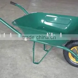 Metal Wheel Barrow WB6400,400-8 Wheel, Solid Wheel Wheelbarrow thumbnail-1