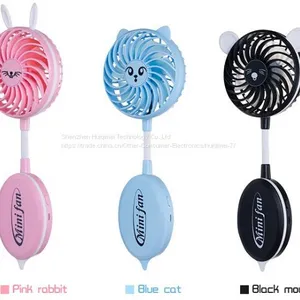 Handheld Mini Cartoon Style USB Folding Fan for Girls In Summer thumbnail-2