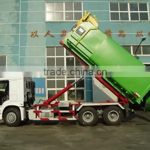 QINGZHUAN 25T SINOTRUK 6X4 Hooklift Truck Garbage Truck for Sale (manufacturer) thumbnail-4