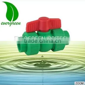 Hot Selling PPR Double Union Brass Ball Valve for Irrigation thumbnail-1