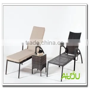 Audu Wholesale Resin Wicker Patio Sun Loungers thumbnail-1