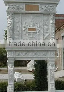 Italian Style Marble Carving Fireplace thumbnail-6