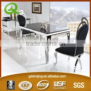 TH299 Low Price Tempered Glass Dining Set Design thumbnail-1