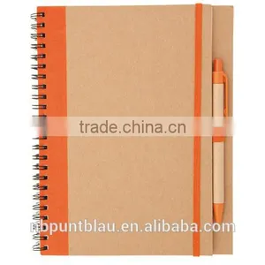 Recycled Cardboard Ecofriendly Block-notes With Ballpen 65pages thumbnail-5