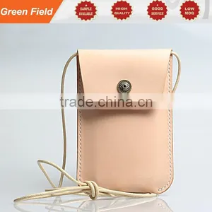 Leather Zipper Pouch for Mobile Phone, Small Leather Pouches thumbnail-1