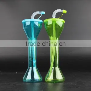 Beach Plastic Cup With Straw thumbnail-2