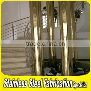 Decorative Embossed Color Stainless Steel Column Cover thumbnail-6