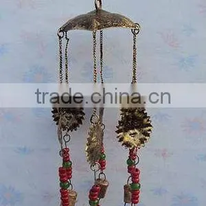 Decorative Sun Moon Bell Hangings, Decorative Cast Iron Hanging Bells, Antique Hanging Bells, Indian Art Hanging Bells, thumbnail-1