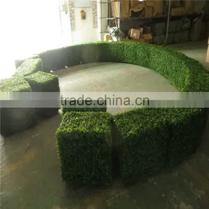 China Wholesale Artificial Leaf Fence Decorative Boxwood Hedge thumbnail-3