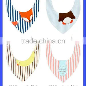 4 Style Cartoon Saliva Towel Animal Bandana Baby Bibs Strip Baby Bibs Wholesale thumbnail-1