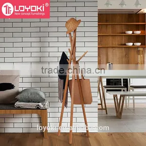 2016 New Design Solid Beech Wood Coat Rack Intersecting Hat Display Rack thumbnail-1