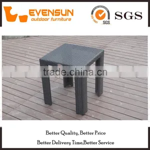 Fashion PE Rattan Table WIth Glass Top thumbnail-3