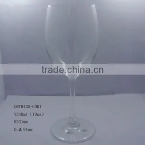 19oz Lead Free Crystal Wine Glass thumbnail-1