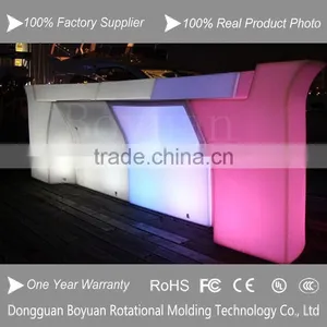 Rotational Molding Plastic LED Bar Reception Counter, Led Bar Desk thumbnail-3