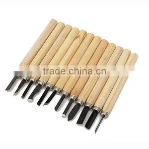 12pcs/Set Hand Wood Carving Chisels Knife For Basic Woodcut Working DIY Tools Cutter Wood Carving Chisels Knife thumbnail-1