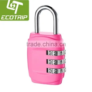 Zinc-Alloyed 3-Dial Combination Shackle Travel Security Lock thumbnail-5