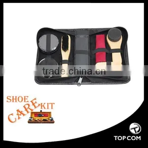 Black Shoe Polish PU Leather Travel Shoe Shine Kits thumbnail-5