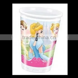 Princess Girls Childs Kids Birthday Party Plastic Cups 200ML,custom Plastic Party Tea Beverage Cup Wholesale Manufacturer thumbnail-1