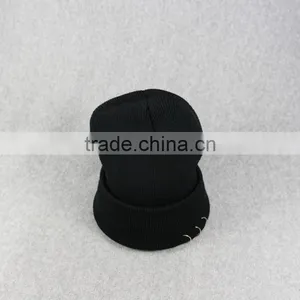 Hoop Ring 100% Acrylic Winter Hats And Blank CC Beanies thumbnail-4