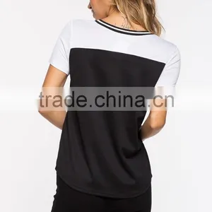 100% Cotton V Neck Sport t Shirt Wholesale China thumbnail-5