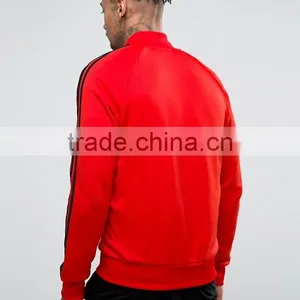 Custom Best Price High Quality New Design Durable Raglan Sleeve 87% Polyester 13% Cotton Brown Casual Men Jacket thumbnail-2
