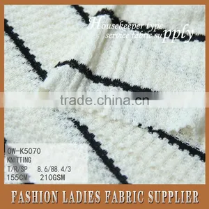 T/R /sp Knit Hacci 2016 High Fashion Fabric White and Black Knit Hatchi thumbnail-2