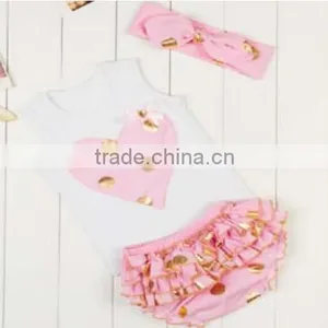 2016Gold Polka Dot Baby Outfits Top Quality Baby Clothes Baby Dresses thumbnail-3