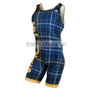Made in China Custom Wrestling Singlets thumbnail-2