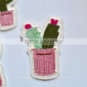 Custom High Quality Cactus Embroidered Patch for Clothes Embroidery Patch Made in China Choose Size/color thumbnail-3