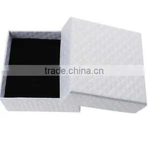 Eco-friendly Black Jewelry PU Leather Box With Sponge Inside Logo Printed PU Jewelry Box Gifts Cheap Jewelry Box thumbnail-3