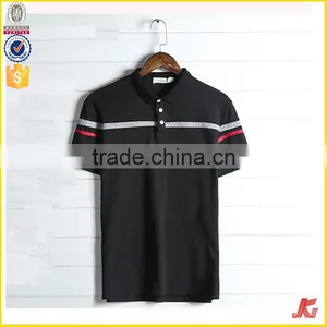 Custom Men Breathable Colour Block Panel Slim Fit Sports Polo Shirt,China Manufacturer Polo T-shirt thumbnail-1