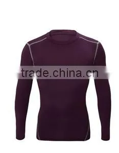 2015 Wholesale Fitness Clothing Compression Skin Tight Mens Shirt thumbnail-1