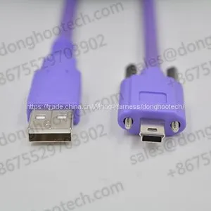 USB2.0 Mini USB 5Pin Short Cable Assemblies With Gold Plated USB Connector thumbnail-1