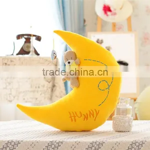 S17020A Cheap Decorative Moon Shaped Pillow Cushion thumbnail-4
