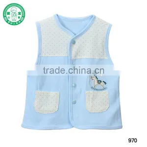 BABY New Style Cotton Waistcoat Kids Cotton Vest Cheap Waistcoat Infant Vest thumbnail-1
