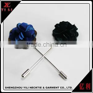 New Arrived High Quality Wedding and Party Flower Chiffon Lapel Pin thumbnail-5