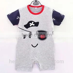 Baby Jumpsuit Print Cartoon Animal Summer Short Sleeve Romper Set thumbnail-4