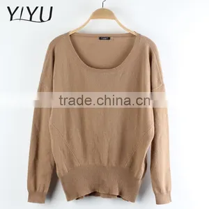 Ladies Spring Khaki 100% Cashmere Pullover Sweaters on Sale thumbnail-1