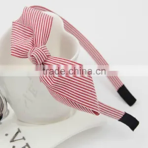 Hot Sale Stripe Knot Hairbands Oversized Bow thumbnail-2