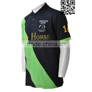 BSCI Garment Industry High Quality Two Color Golf Polo Shirt thumbnail-2