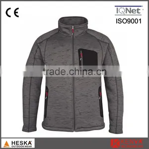 Non-hooded Stylish Outdoor Sporting Polar Fleece Coat Men Knitted Jacket thumbnail-1